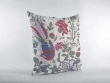Load image into Gallery viewer, 16” Pink Sage Peacock Indoor Outdoor Throw Pillow