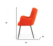 Load image into Gallery viewer, Red and Black Mid Century Modern Dining or Side Chair