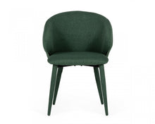 Load image into Gallery viewer, Set of Two Green Fabric Wrapped Dining Chairs