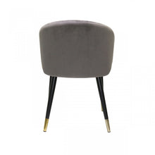 Load image into Gallery viewer, Set of Two Dark Gray Velvet Dining Chairs