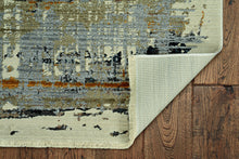 Load image into Gallery viewer, 4&#39; X 6&#39; Blue Abstract Dhurrie Area Rug
